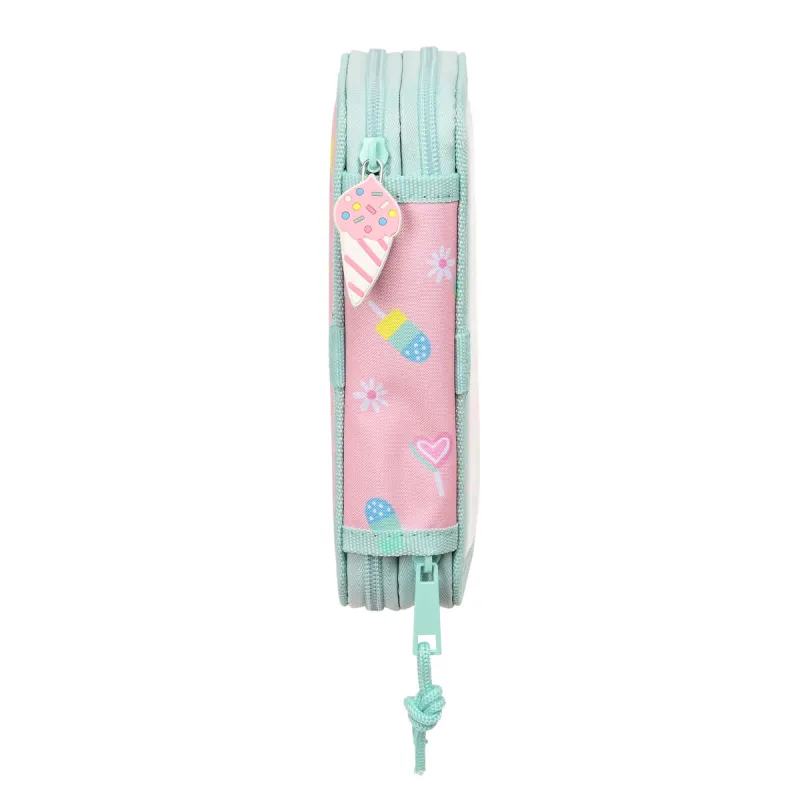 Tuplapenaali Peppa Pig Ice cream Pinkki Mintunvihreä 12.5 x 19.5 x 4 cm (28 Kappaletta)